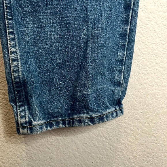 Wrangler George Strait Cowboy Cut Jeans Mens 35x36 Blue Denim Logo‎ Relaxed Fit - Picture 9 of 16